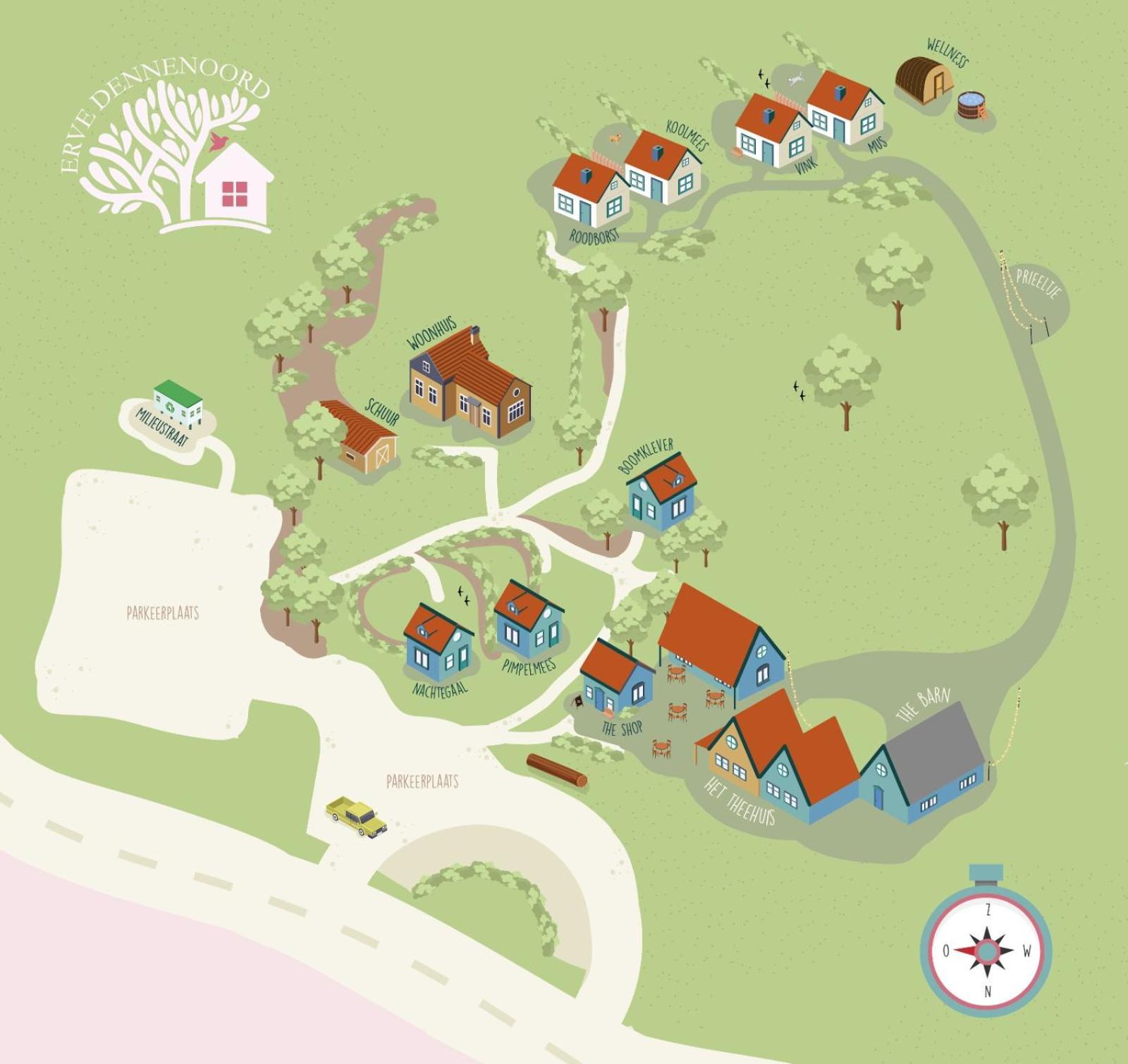 Erve Dennenoord Villa Vasse Bagian luar foto